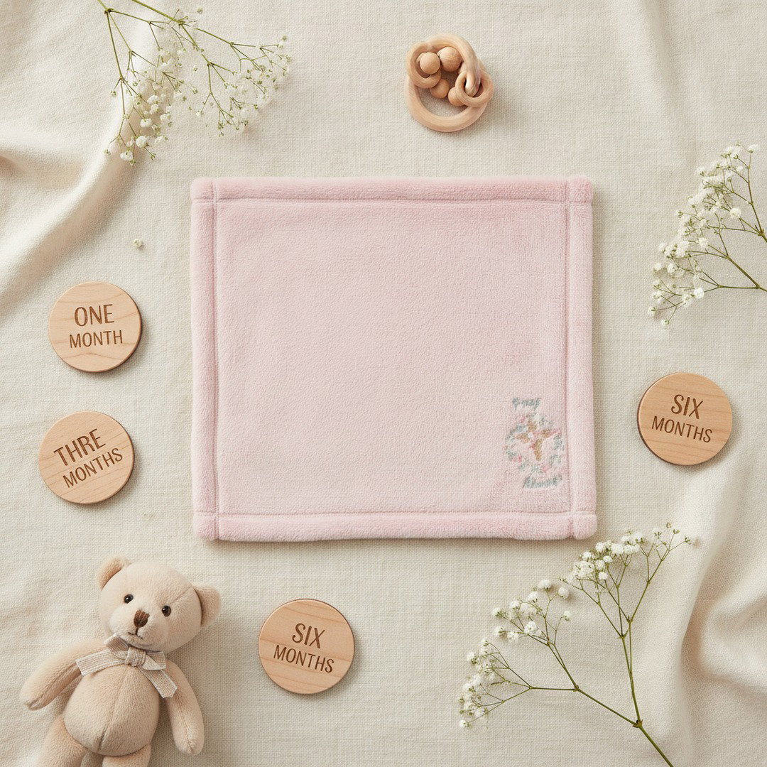 Pray Always™ Minky Baby Lovey Security Blanket | Soft Plush Christian Baby Comfort Blanket | Baby Shower Gift