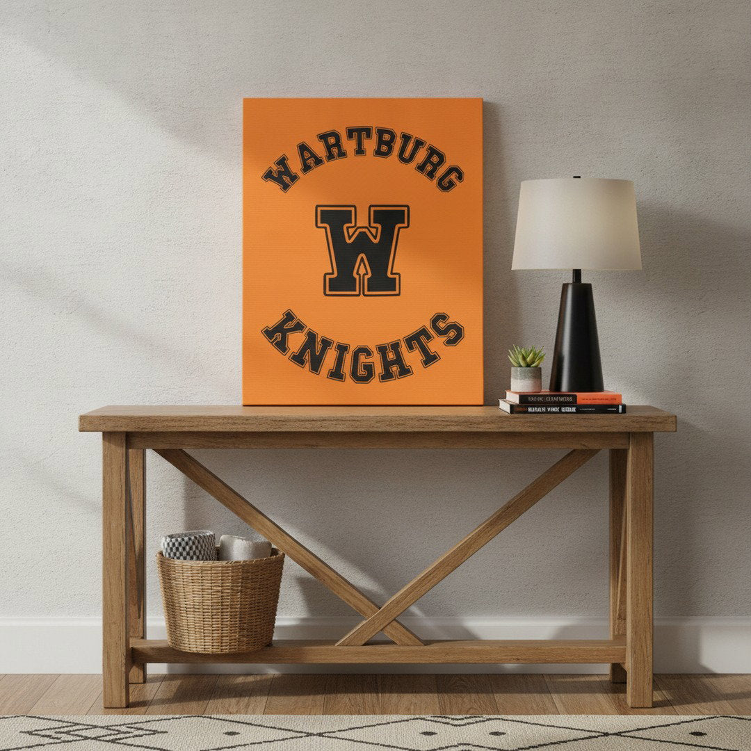 Wartburg Knights Canvas Wall Art | Wartburg W Canvas Print | College Dorm Decor | 8x10 & 11x14 Wall Art | Student & Alumni Gift