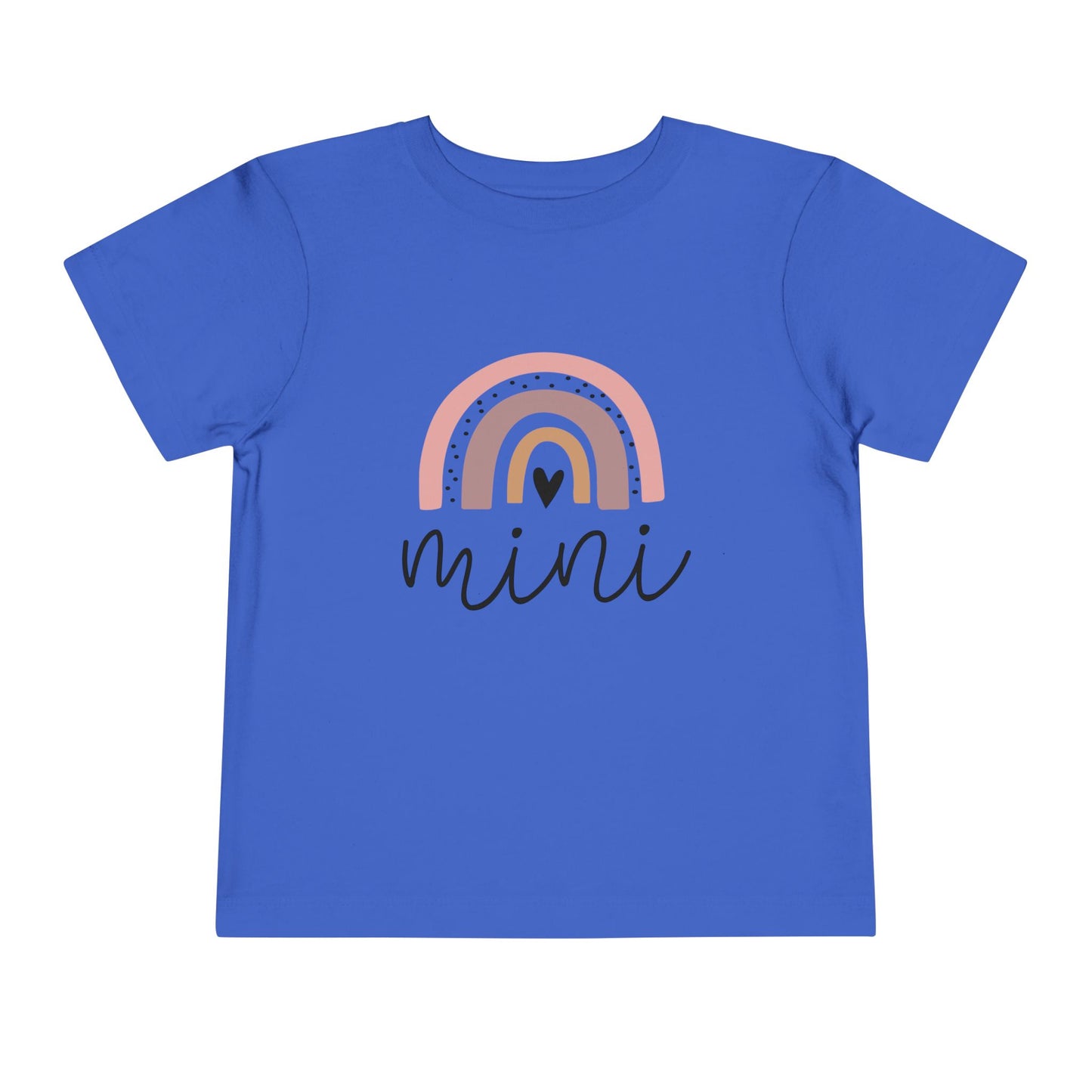 Toddler Tee "Mini" Pink Rainbow — Cute Toddler Girl Shirt