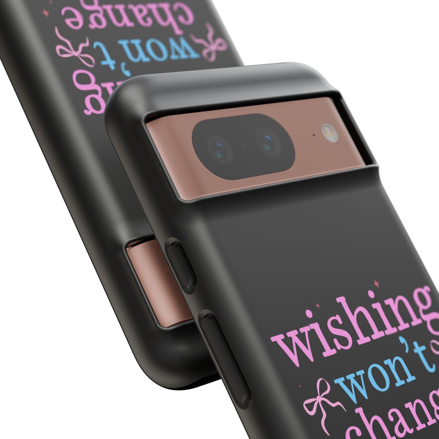 wishing won't change anything prayer will Phone Case | Inspirational Scripture Design