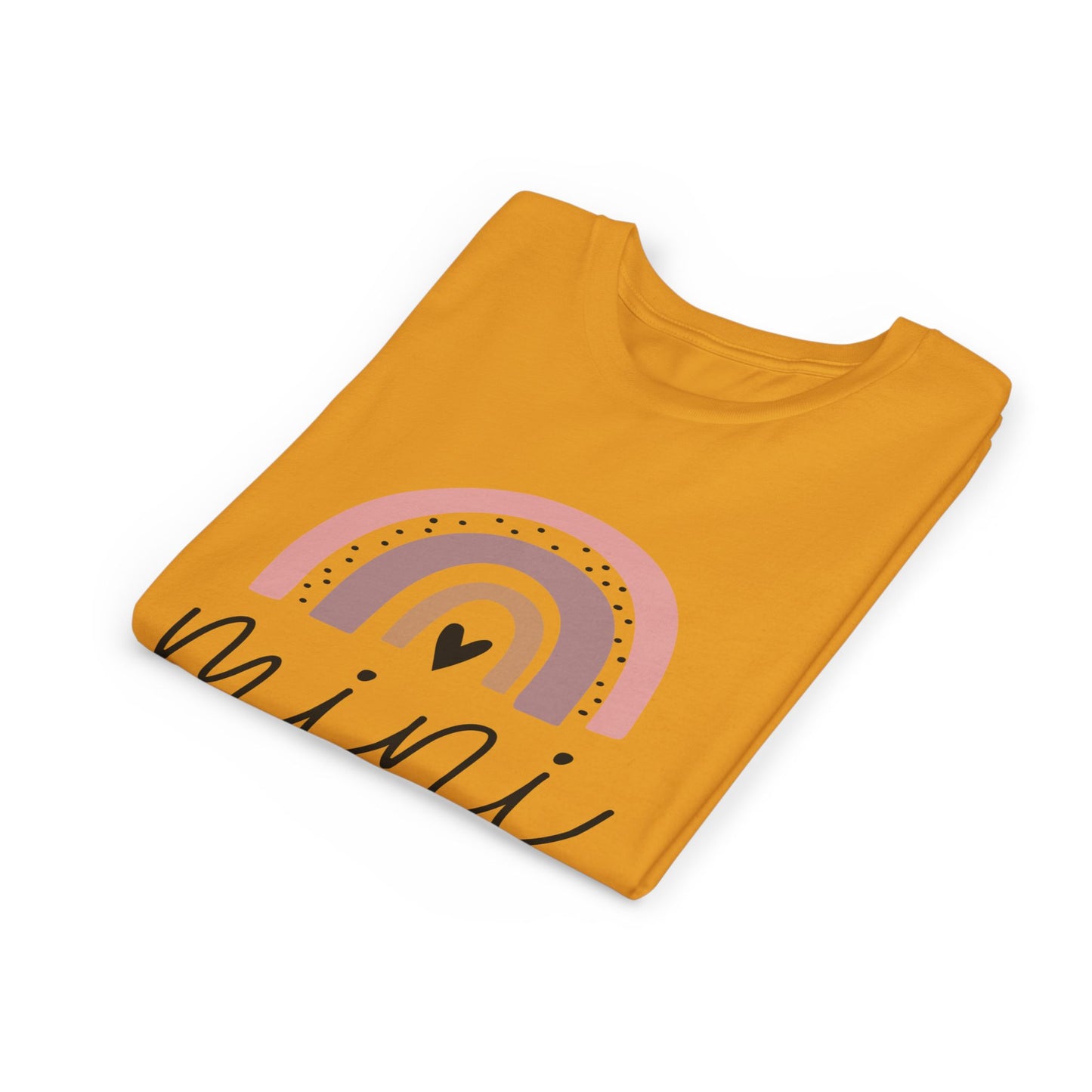 Mini Rainbow Youth Tee – Cute Pastel 'mini' Kids Shirt, Sibling/Family Matching Gift