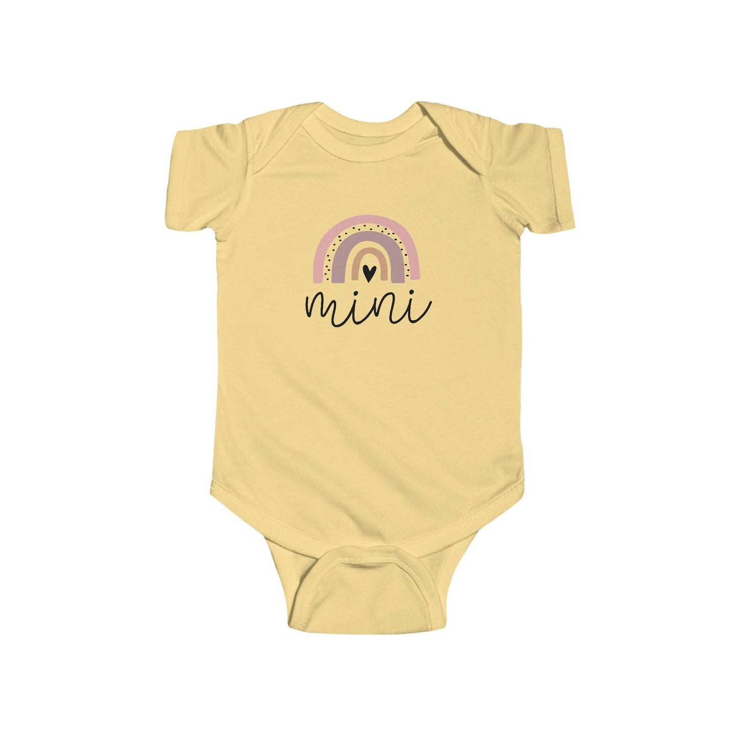 Infant Bodysuit - 'Mini' Pastel Rainbow Baby Onesie