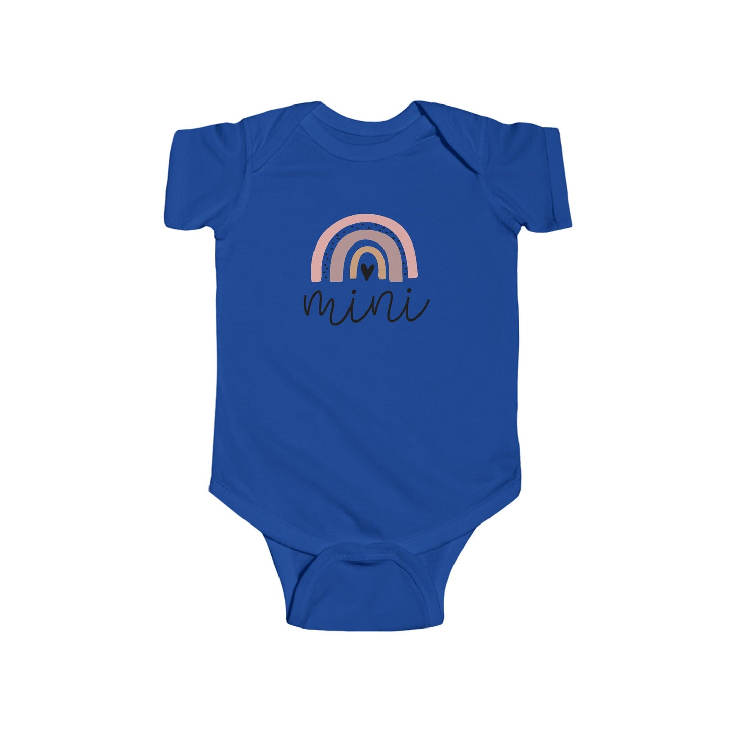 Infant Bodysuit - 'Mini' Pastel Rainbow Baby Onesie