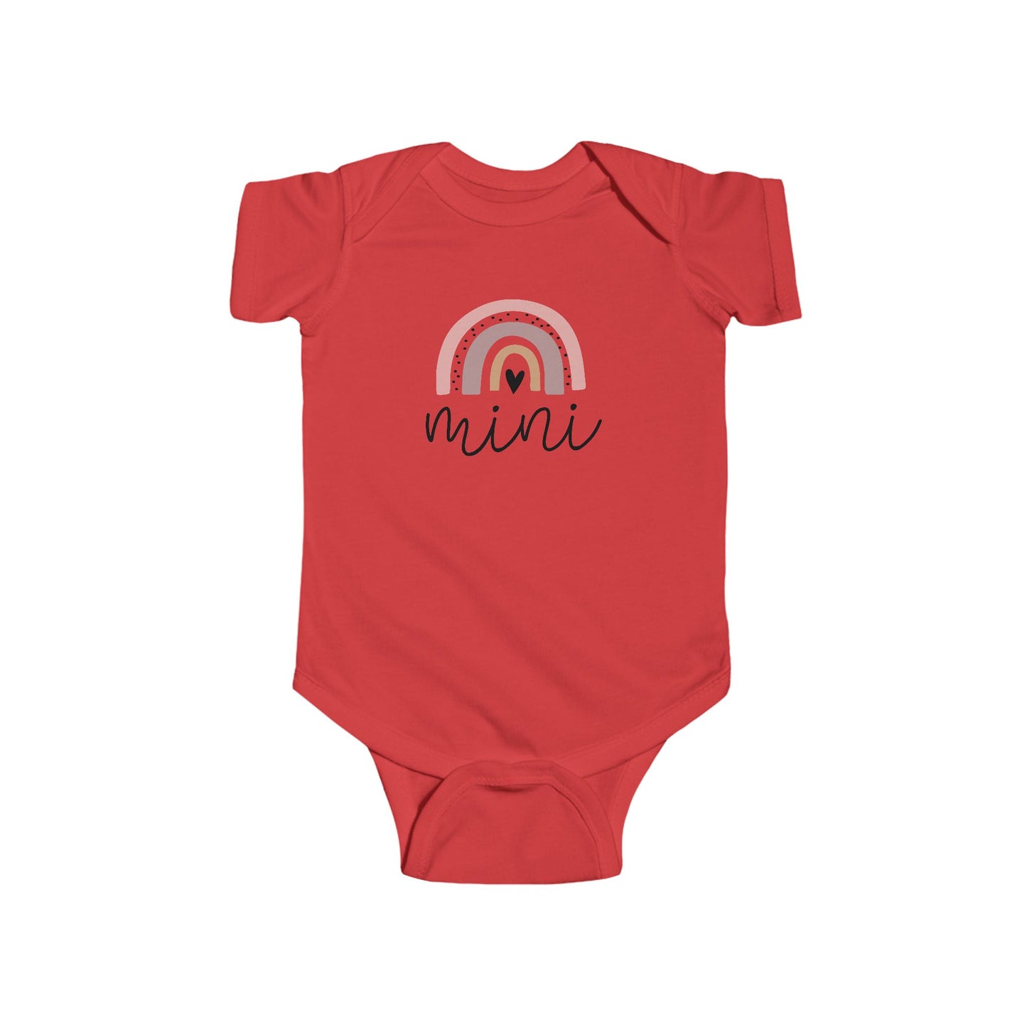 Infant Bodysuit - 'Mini' Pastel Rainbow Baby Onesie