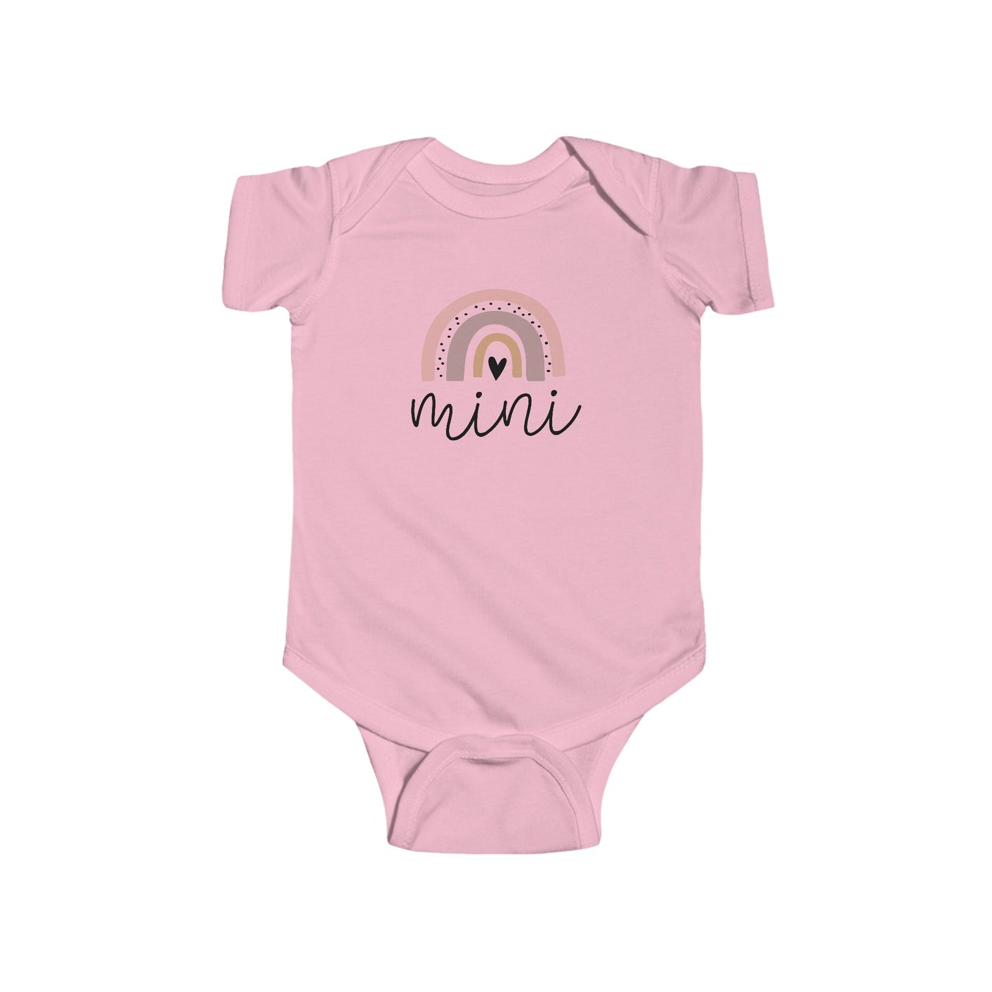 Infant Bodysuit - 'Mini' Pastel Rainbow Baby Onesie