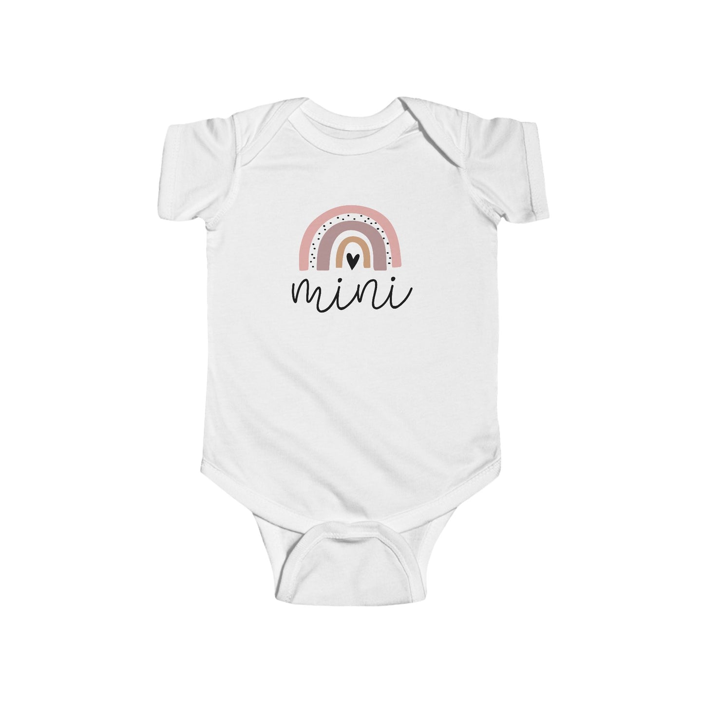 Infant Bodysuit - 'Mini' Pastel Rainbow Baby Onesie