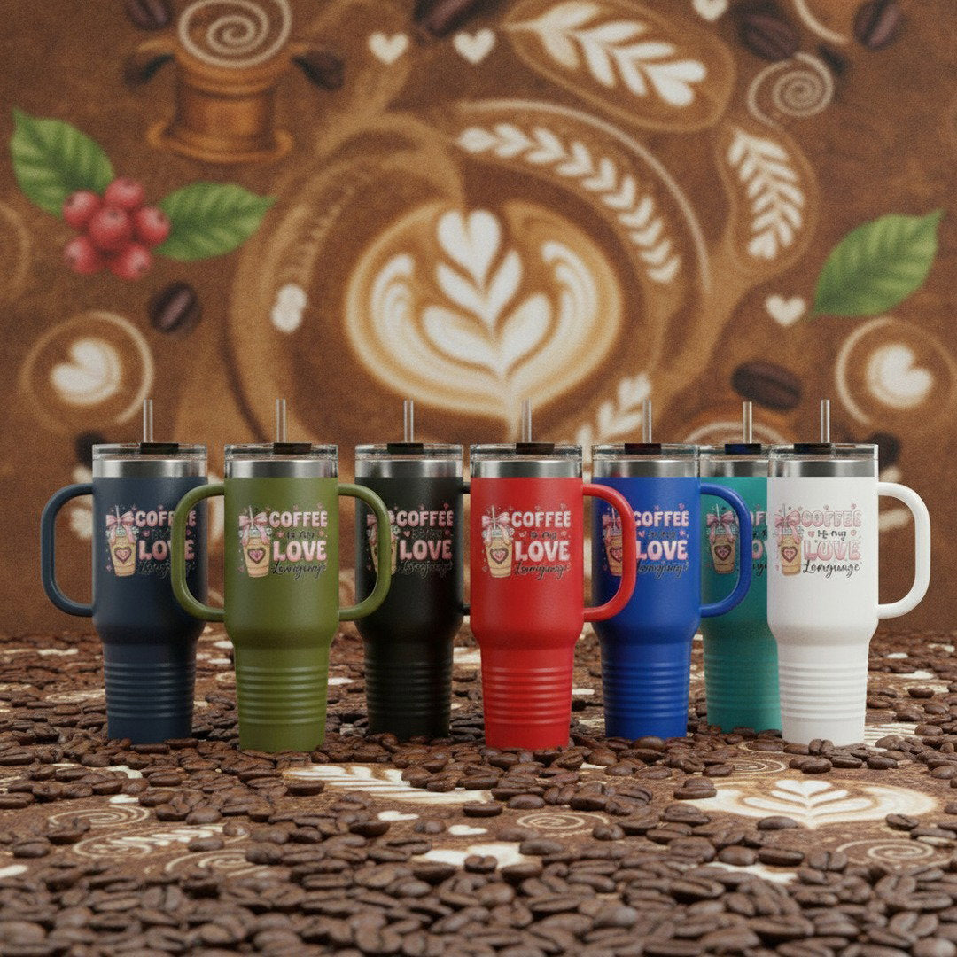 Coffee Is My Love Language 40oz Insulated Travel Mug