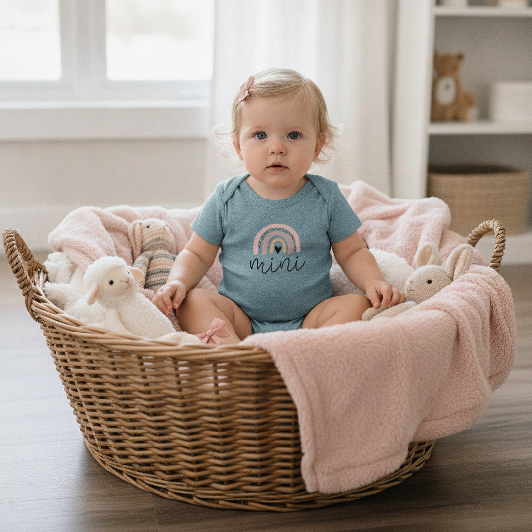 Mini Rainbow Infant Bodysuit — Soft Cotton ‘mini’ Baby Onesie