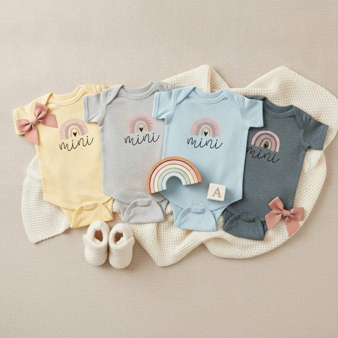 Mini Rainbow Infant Bodysuit — Soft Cotton ‘mini’ Baby Onesie