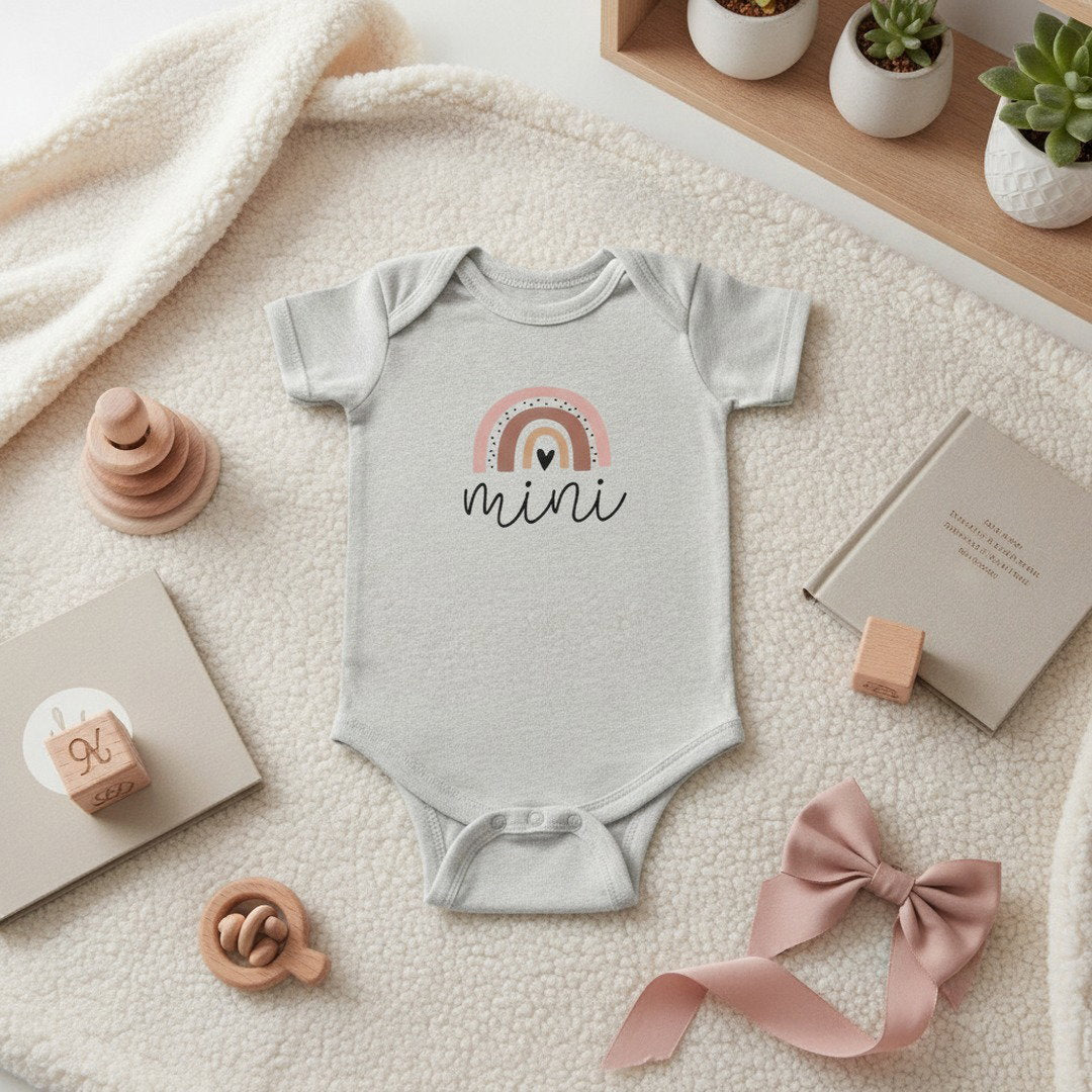 Mini Rainbow Infant Bodysuit — Soft Cotton ‘mini’ Baby Onesie