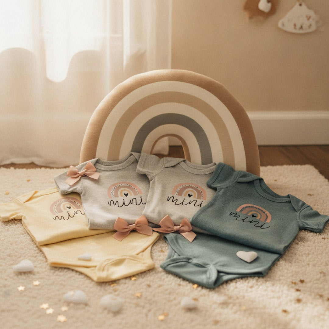 Mini Rainbow Infant Bodysuit — Soft Cotton ‘mini’ Baby Onesie