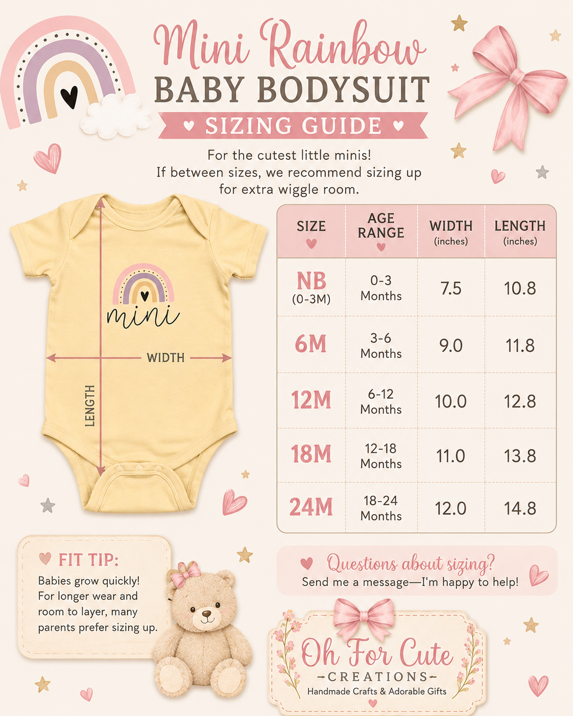 Mini Rainbow Infant Bodysuit — Soft Cotton ‘mini’ Baby Onesie