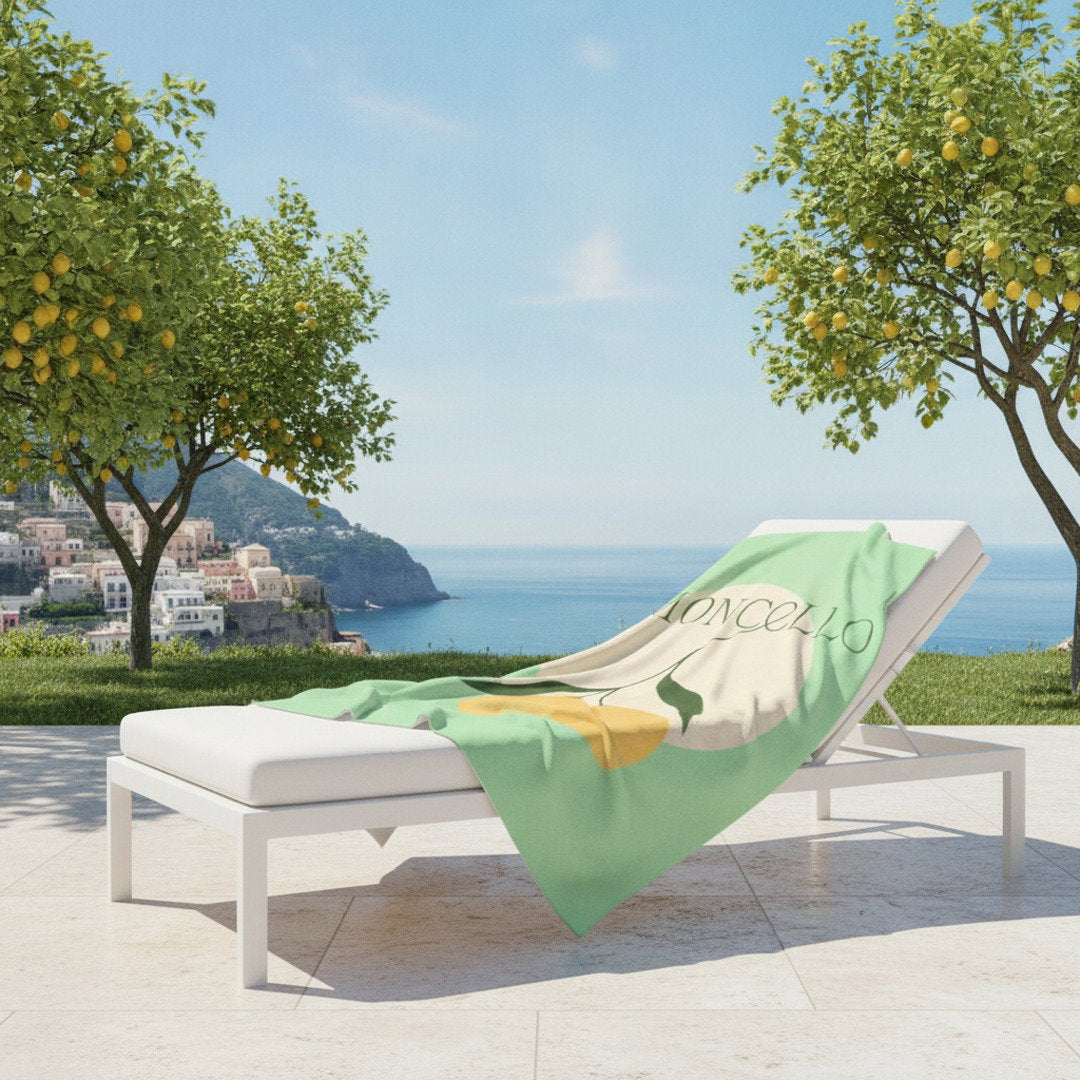 Limoncello Throw Blanket | Italian Summer Lemon Cozy Blanket | Citrus Home Decor Gift