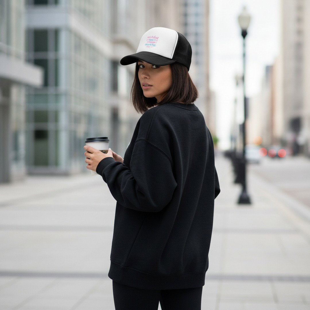 Wishing Won't Change Anything, Prayer Will Trucker Hat | Christian Mesh Snapback Cap