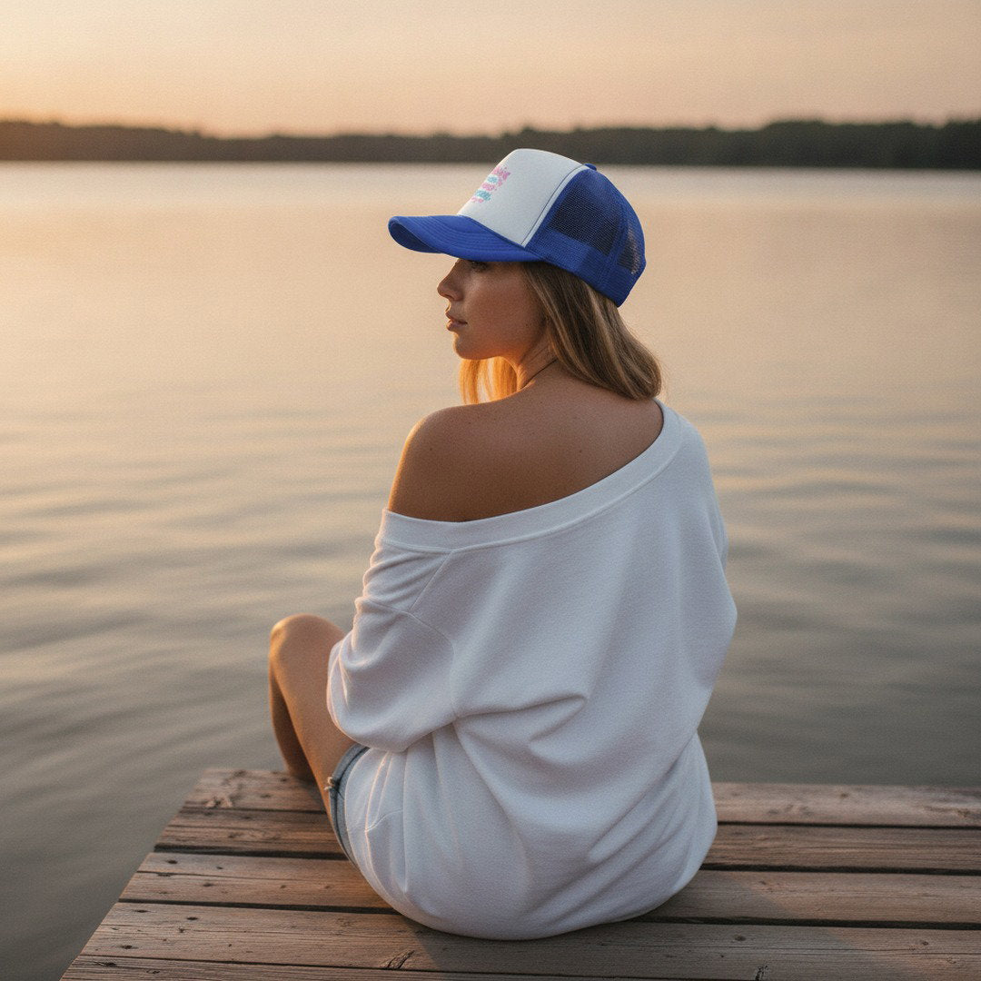 Wishing Won't Change Anything, Prayer Will Trucker Hat | Christian Mesh Snapback Cap