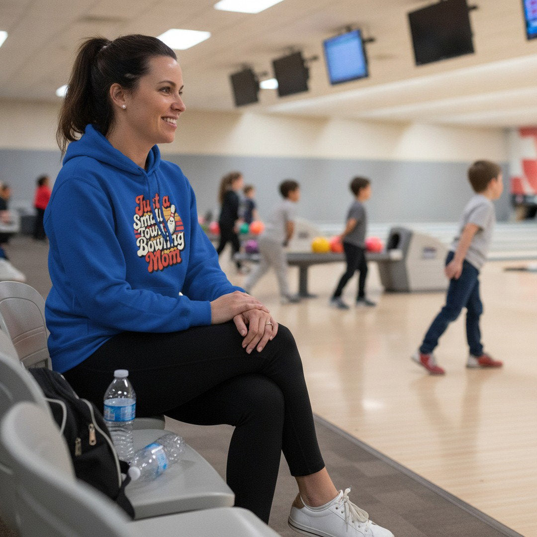 Just a Small Town Bowling Mom Hoodie | Retro Bowling Mom Sweatshirt