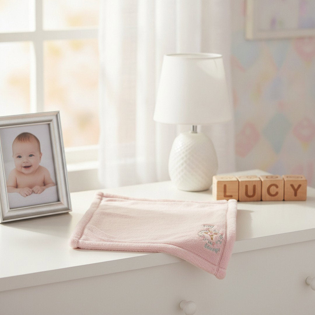 Pray Always™ Minky Baby Lovey Security Blanket | Soft Plush Christian Baby Comfort Blanket | Baby Shower Gift