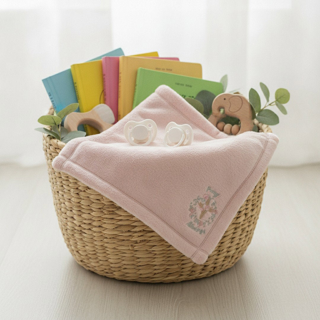 Pray Always™ Minky Baby Lovey Security Blanket | Soft Plush Christian Baby Comfort Blanket | Baby Shower Gift