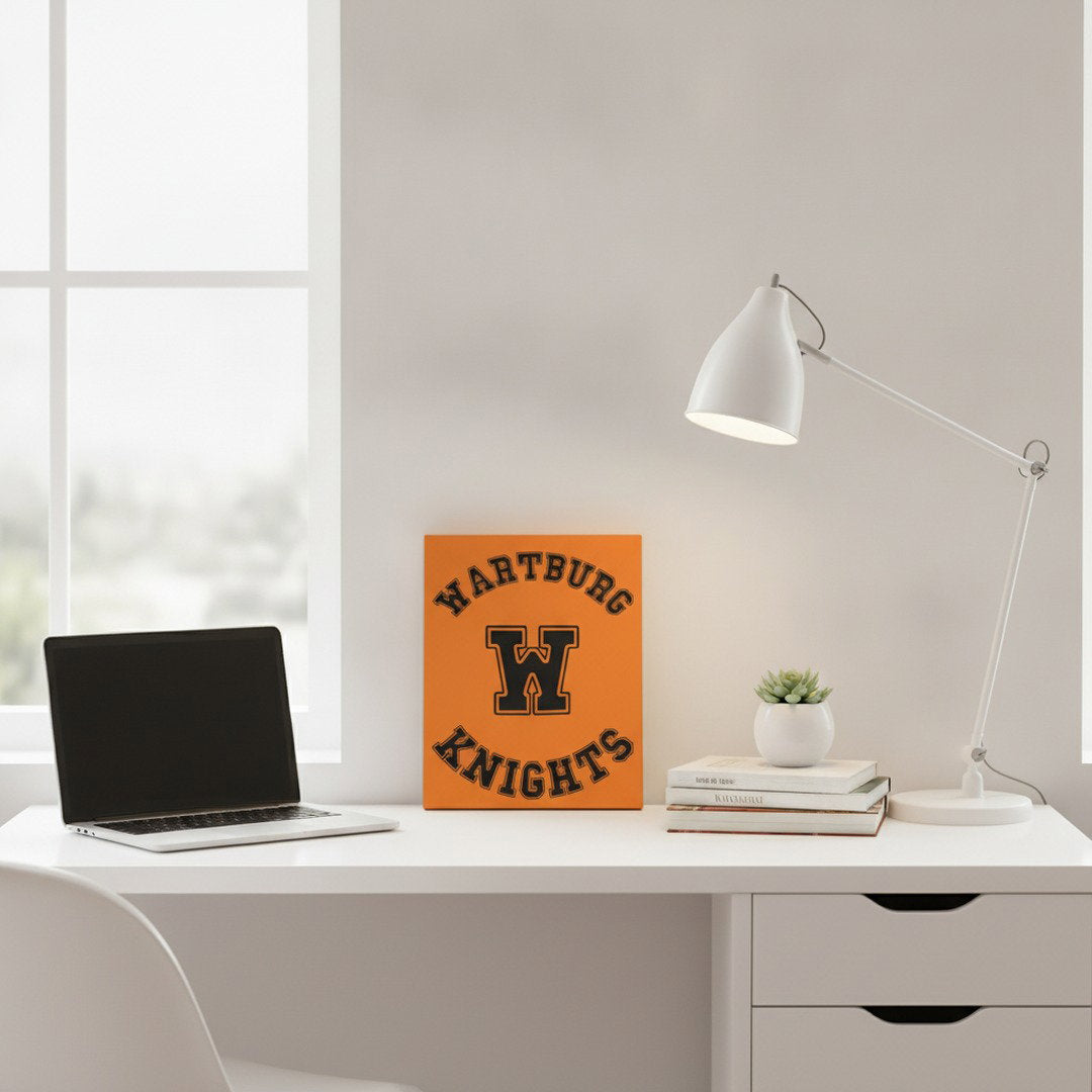 Wartburg Knights Canvas Wall Art | Wartburg W Canvas Print | College Dorm Decor | 8x10 & 11x14 Wall Art | Student & Alumni Gift
