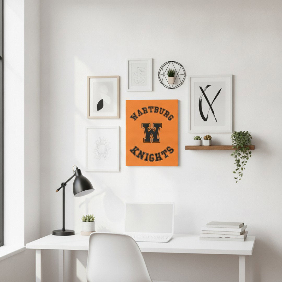 Wartburg Knights Canvas Wall Art | Wartburg W Canvas Print | College Dorm Decor | 8x10 & 11x14 Wall Art | Student & Alumni Gift