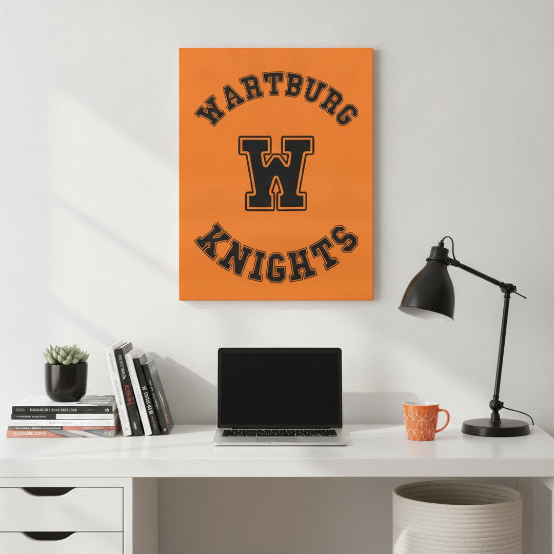 Wartburg Knights Canvas Wall Art | Wartburg W Canvas Print | College Dorm Decor | 8x10 & 11x14 Wall Art | Student & Alumni Gift