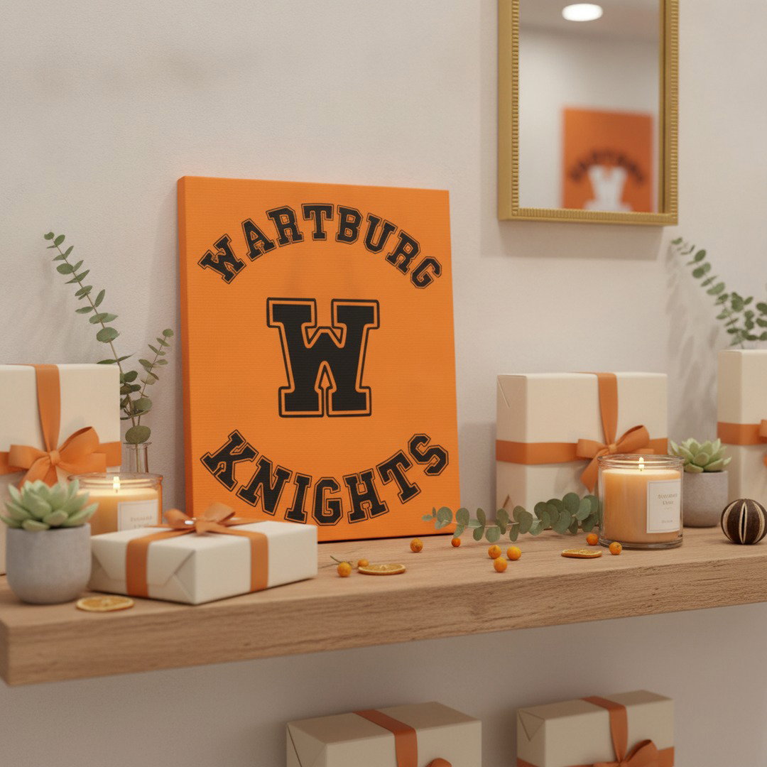 Wartburg Knights Canvas Wall Art | Wartburg W Canvas Print | College Dorm Decor | 8x10 & 11x14 Wall Art | Student & Alumni Gift