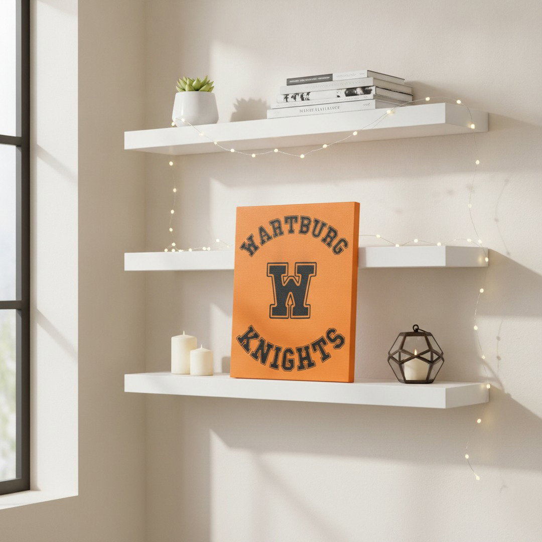 Wartburg Knights Canvas Wall Art | Wartburg W Canvas Print | College Dorm Decor | 8x10 & 11x14 Wall Art | Student & Alumni Gift