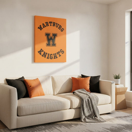 Wartburg Knights Canvas Wall Art | Wartburg W Canvas Print | College Dorm Decor | 8x10 & 11x14 Wall Art | Student & Alumni Gift
