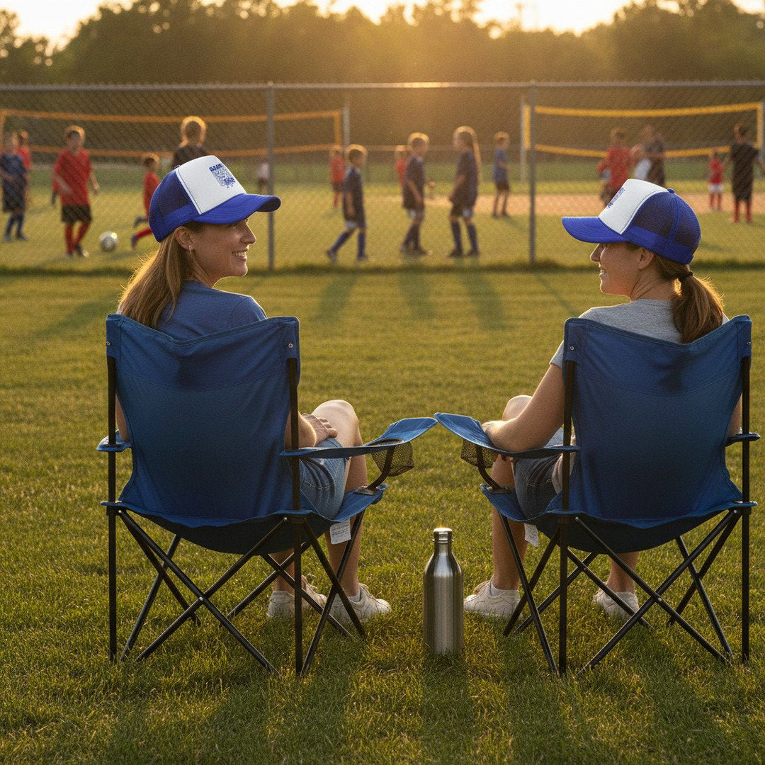 Game Day Volleyball Trucker Hat | Royal Blue & White Mesh Snapback | Volleyball Mom, Fan & Team Spirit Cap