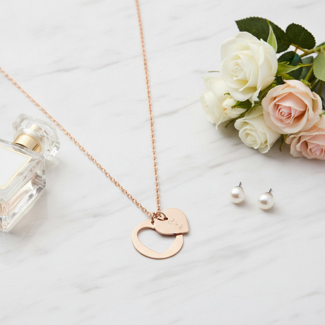 Class of 2027 Heart Necklace | Gold, Rose Gold & Silver | Senior Gift | Graduation Jewelry | High School Senior Keepsake