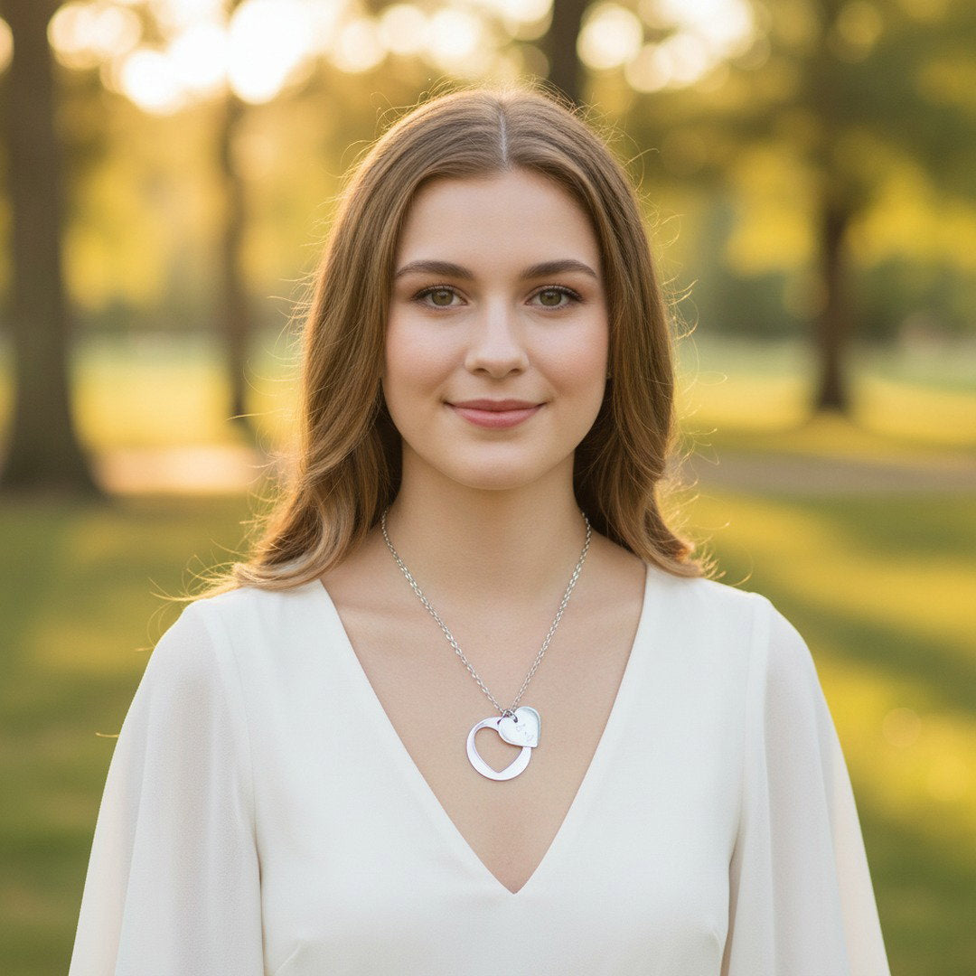 Class of 2027 Heart Necklace | Gold, Rose Gold & Silver | Senior Gift | Graduation Jewelry | High School Senior Keepsake