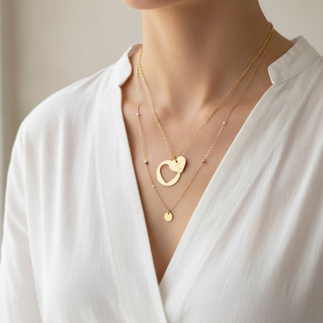 Class of 2027 Heart Necklace | Gold, Rose Gold & Silver | Senior Gift | Graduation Jewelry | High School Senior Keepsake