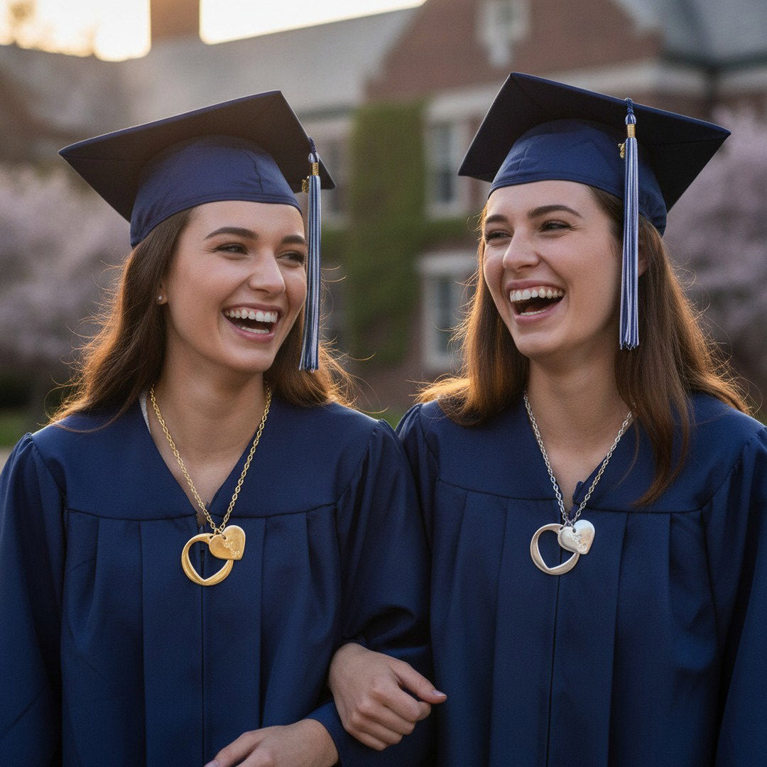 Class of 2027 Heart Necklace | Gold, Rose Gold & Silver | Senior Gift | Graduation Jewelry | High School Senior Keepsake