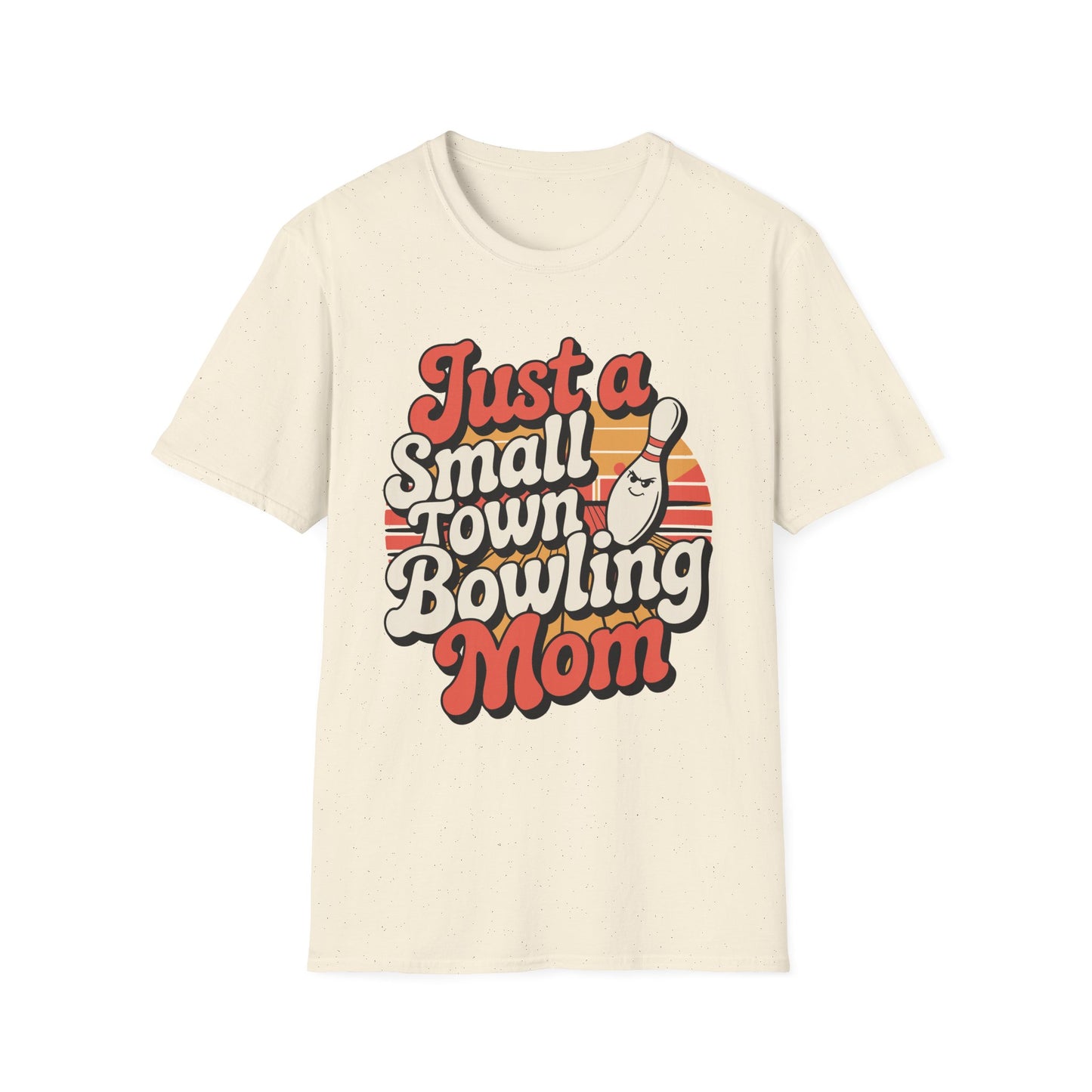 Just a Small Town Bowling Mom T-Shirt — Retro Bowling Mom Tee
