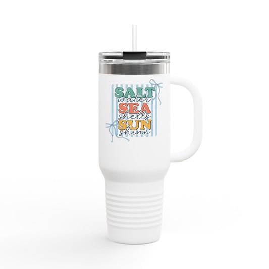 Salt Sea Sun graphic Travel Mug | 40oz Insulated Tumbler