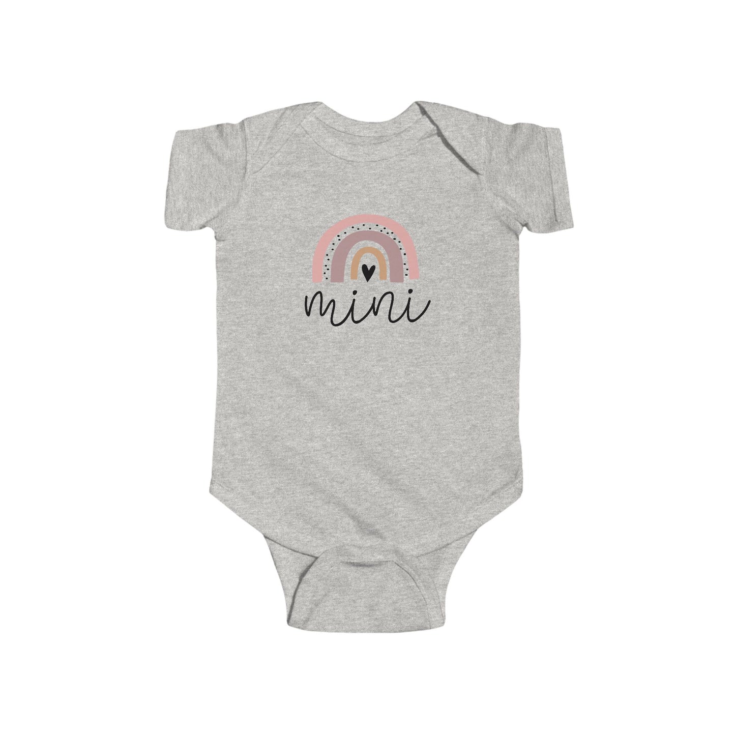 Infant Bodysuit - 'Mini' Pastel Rainbow Baby Onesie