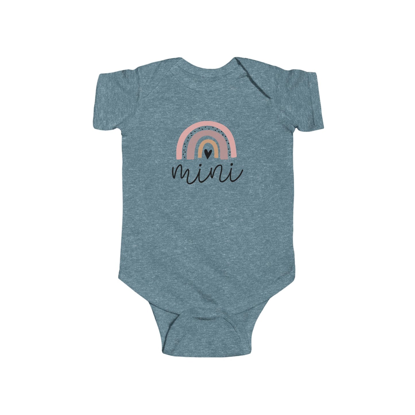 Infant Bodysuit - 'Mini' Pastel Rainbow Baby Onesie
