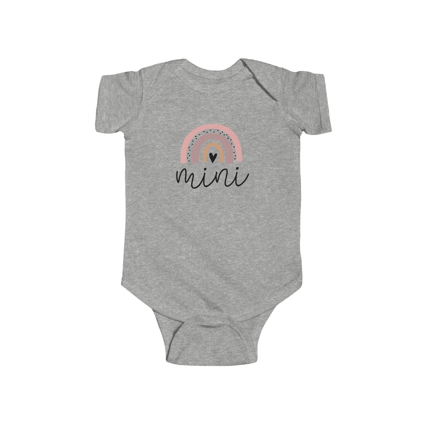 Infant Bodysuit - 'Mini' Pastel Rainbow Baby Onesie